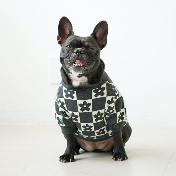 画像をギャラリービューアに読み込む, FLOWER BLOCK KNIT