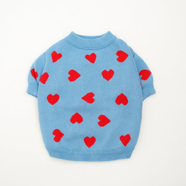 画像をギャラリービューアに読み込む, HEART PATTERN KNIT