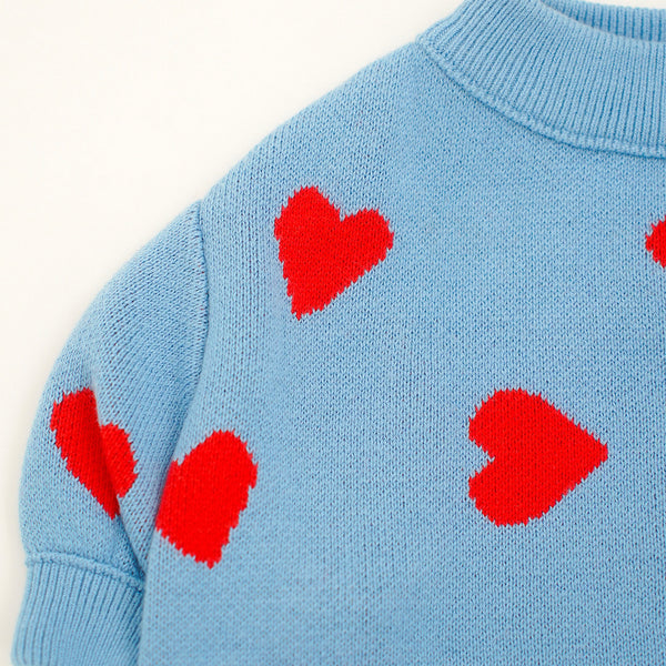 画像をギャラリービューアに読み込む, HEART PATTERN KNIT