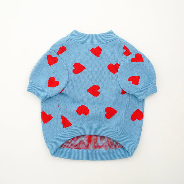 画像をギャラリービューアに読み込む, HEART PATTERN KNIT