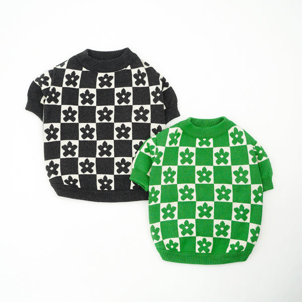 画像をギャラリービューアに読み込む, FLOWER BLOCK KNIT