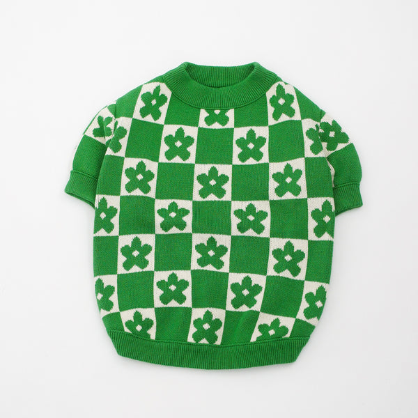 画像をギャラリービューアに読み込む, FLOWER BLOCK KNIT