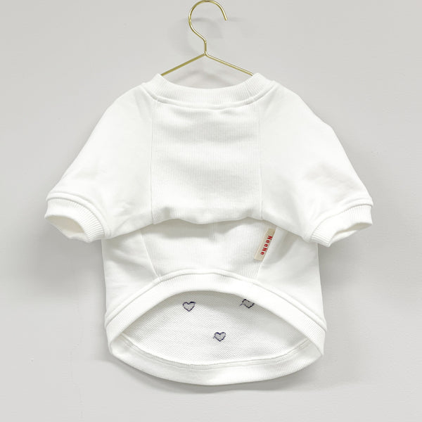 画像をギャラリービューアに読み込む, ハート刺繍ラグランスウェット