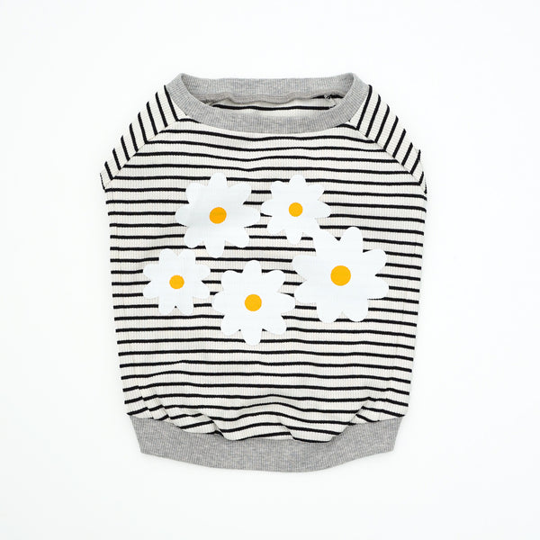 画像をギャラリービューアに読み込む, FLOWERリブボーダーTシャツ