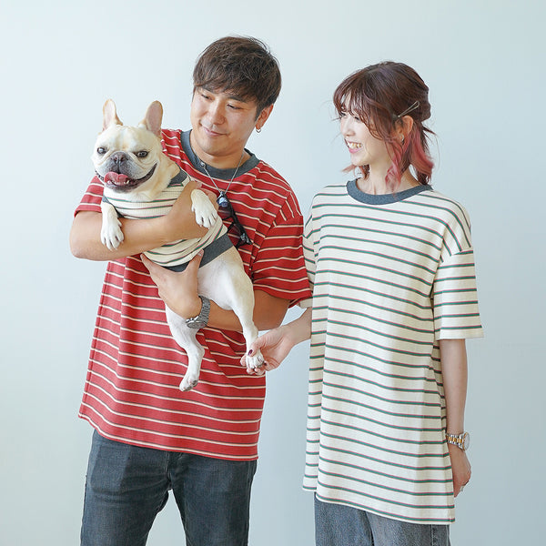 画像をギャラリービューアに読み込む, WITH YOUワッフルボーダーTシャツ