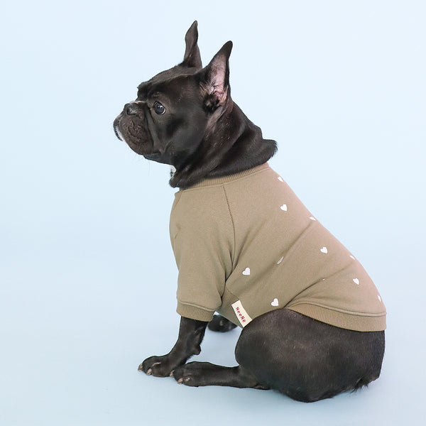 画像をギャラリービューアに読み込む, ハート刺繍ラグランスウェット