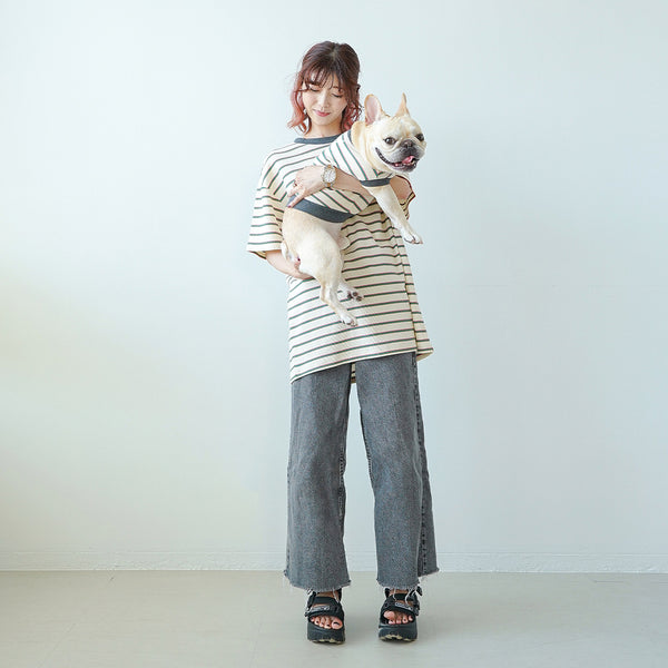 画像をギャラリービューアに読み込む, WITH YOUワッフルボーダーTシャツ