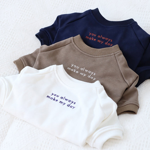 画像をギャラリービューアに読み込む, ロゴ刺繍ラグランスウェット