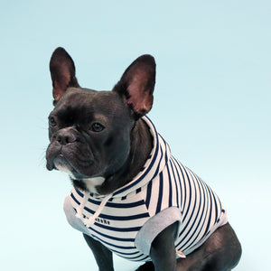 NeeNeロゴボーダーパーカー