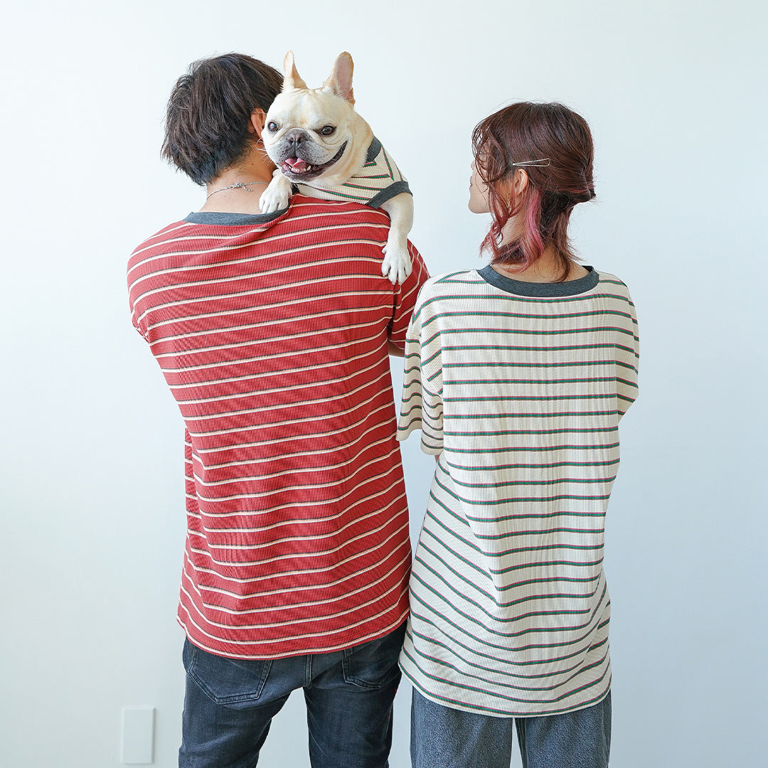 WITH YOU Waffle Border Tee [オーナー様]・フレブル服・フレンチ 