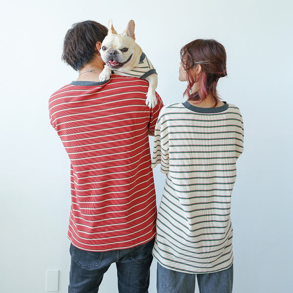 画像をギャラリービューアに読み込む, WITH YOUワッフルボーダーTシャツ