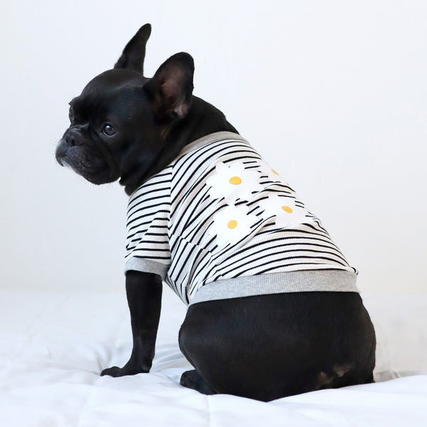 画像をギャラリービューアに読み込む, FLOWERリブボーダーTシャツ