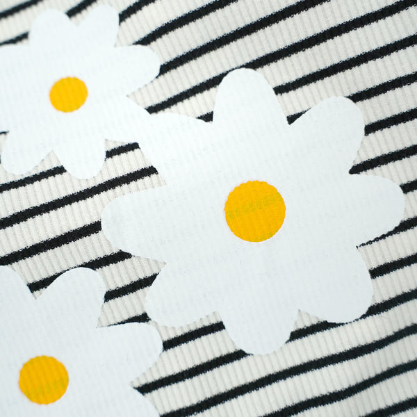 画像をギャラリービューアに読み込む, FLOWERリブボーダーTシャツ