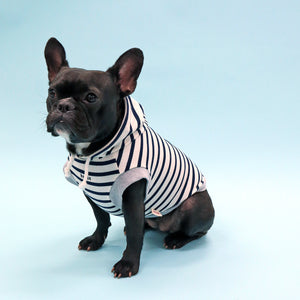 NeeNeロゴボーダーパーカー