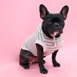 NeeNeロゴボーダーパーカー