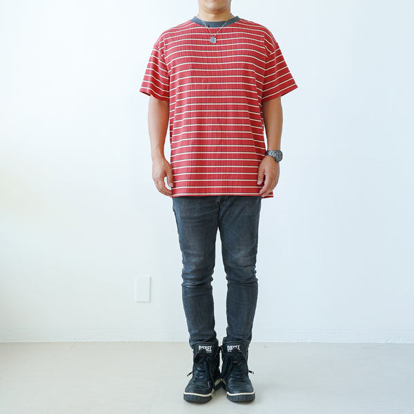 画像をギャラリービューアに読み込む, WITH YOUワッフルボーダーTシャツ