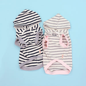 NeeNeロゴボーダーパーカー