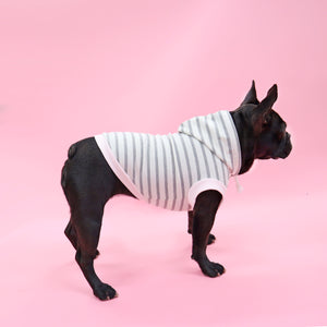 NeeNeロゴボーダーパーカー