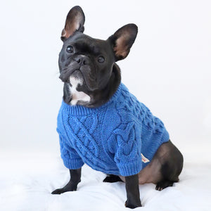 ARAN KNIT SWEATER Frenchbulldog Dogwear Knitwear – NeeNe